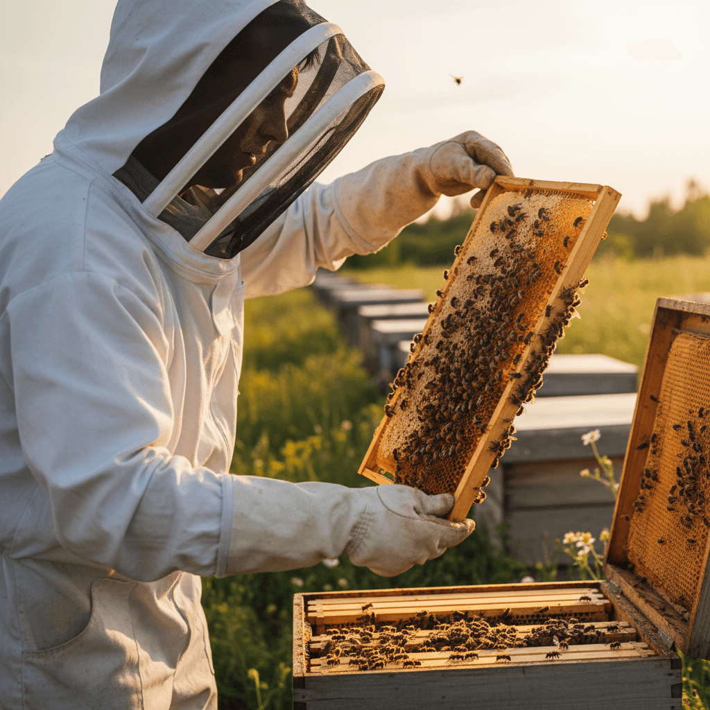 Beekeeping education and hive management